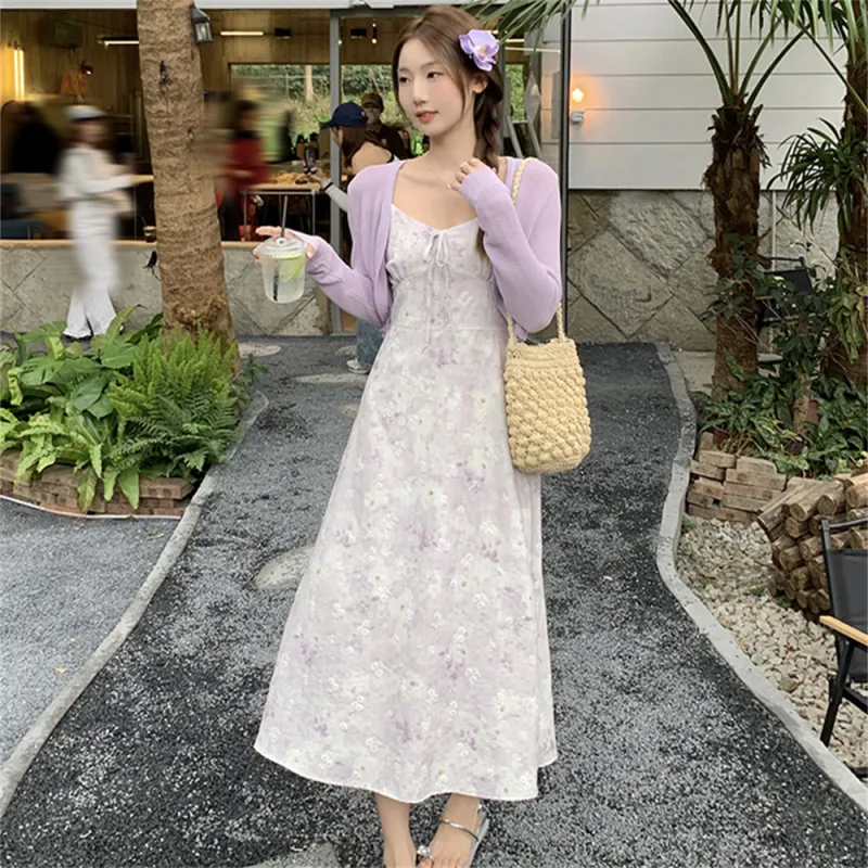 Si Bei'er Two Piece Skirt Sets Women's-6