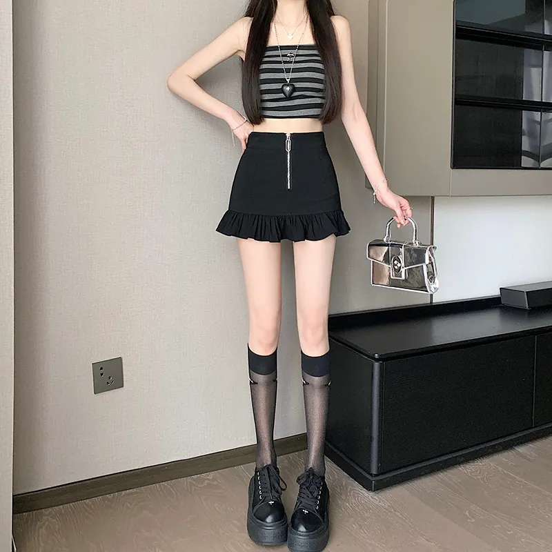 Si Bei'er Casual Short Skirts Women's-4