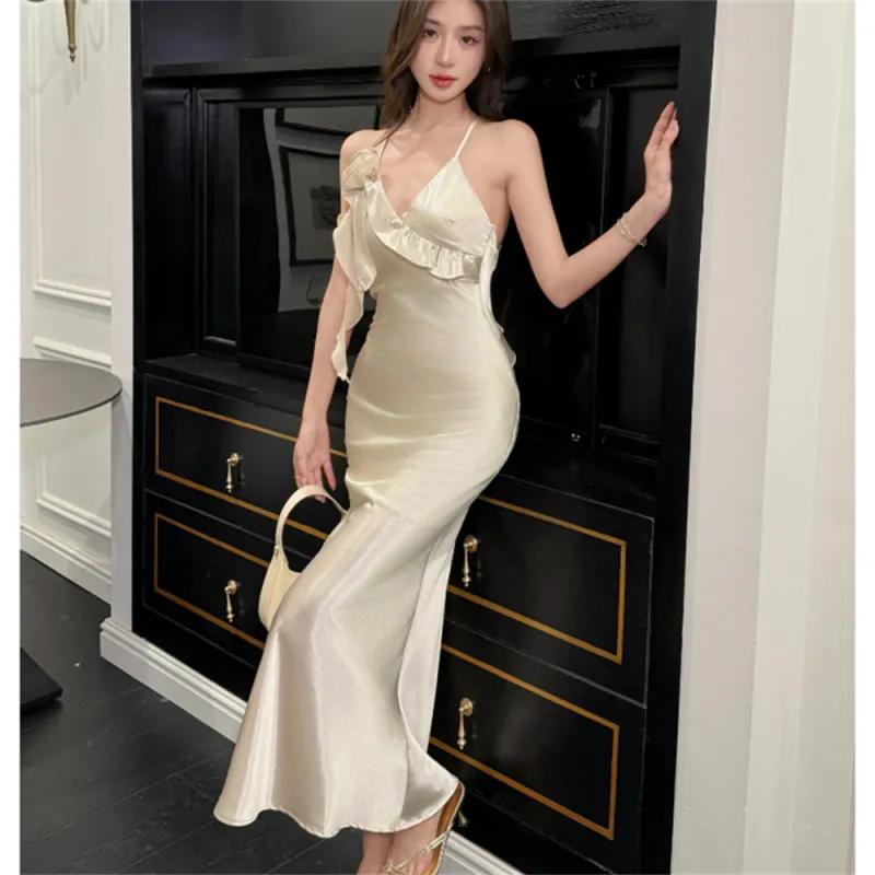 Si Bei'er Slip Dresses Women's-1
