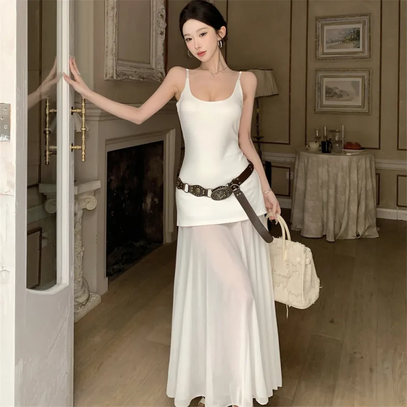 Si Bei'er Slip Dresses Women's-3