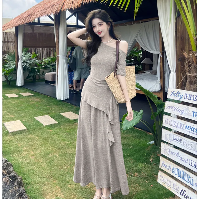 Si Bei'er Two Piece Skirt Sets Women's-1