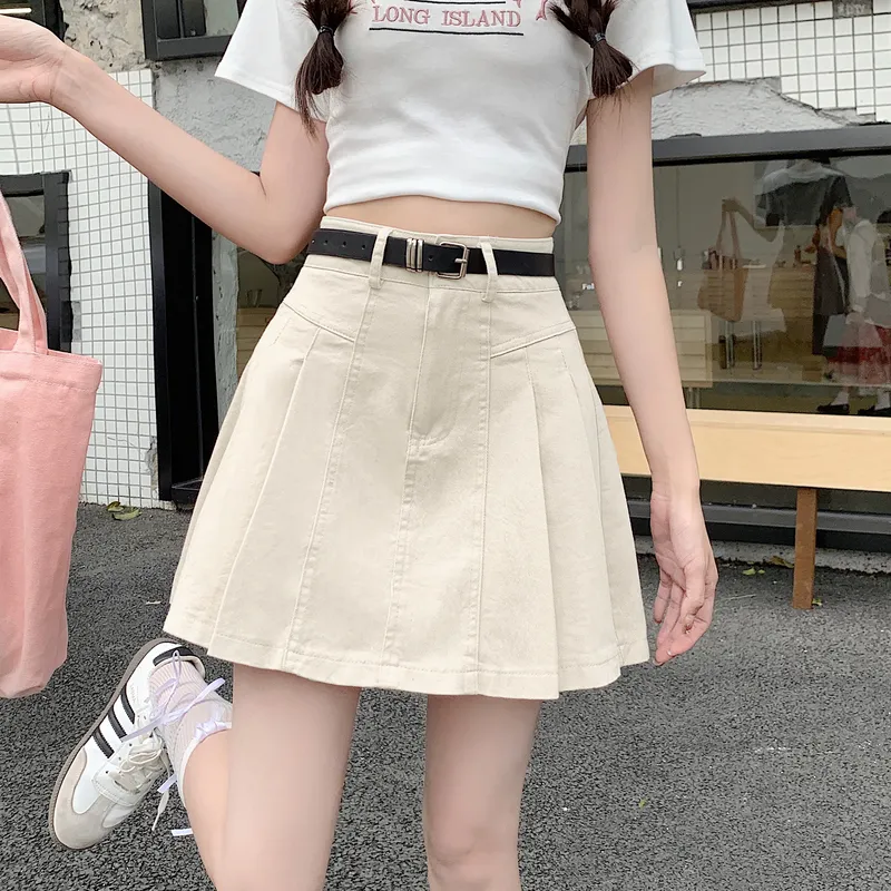 Si Bei'er Denim Short Skirts Women's-4
