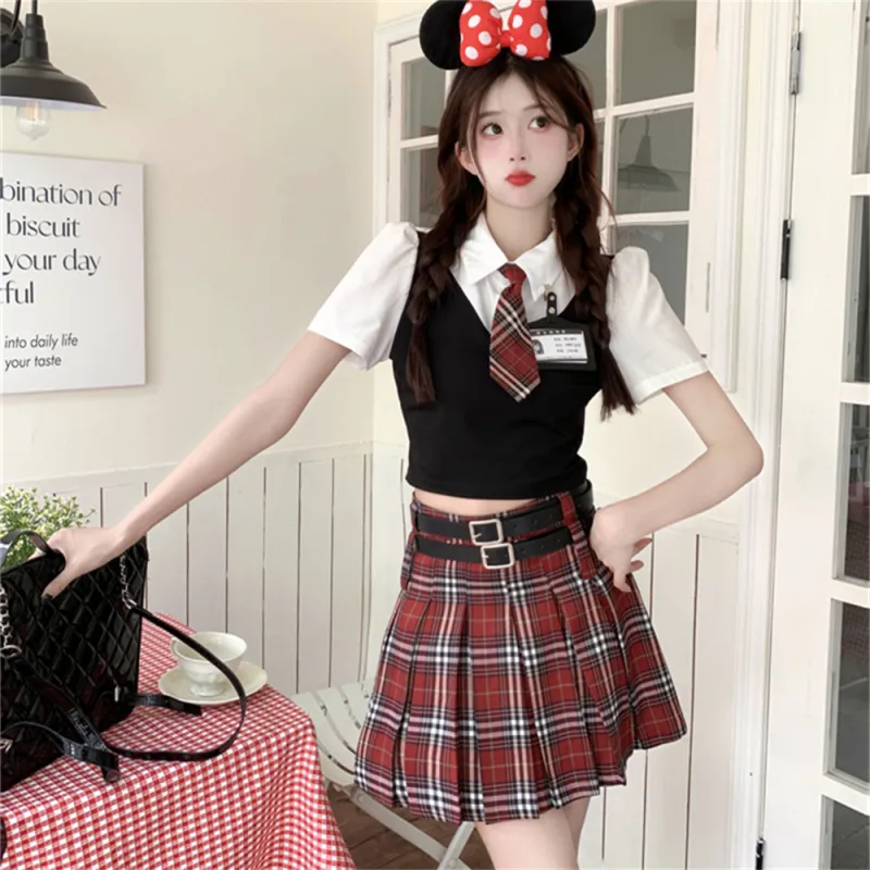Si Bei'er Two Piece Skirt Sets Women's-1