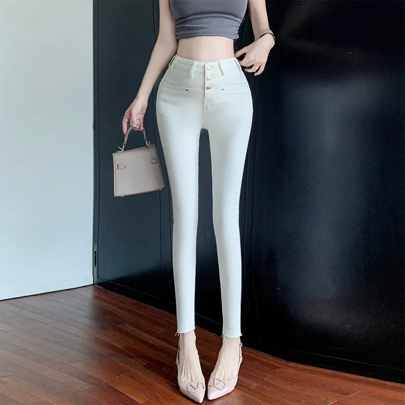 Si Bei'er Jeans Women's Ecru-6
