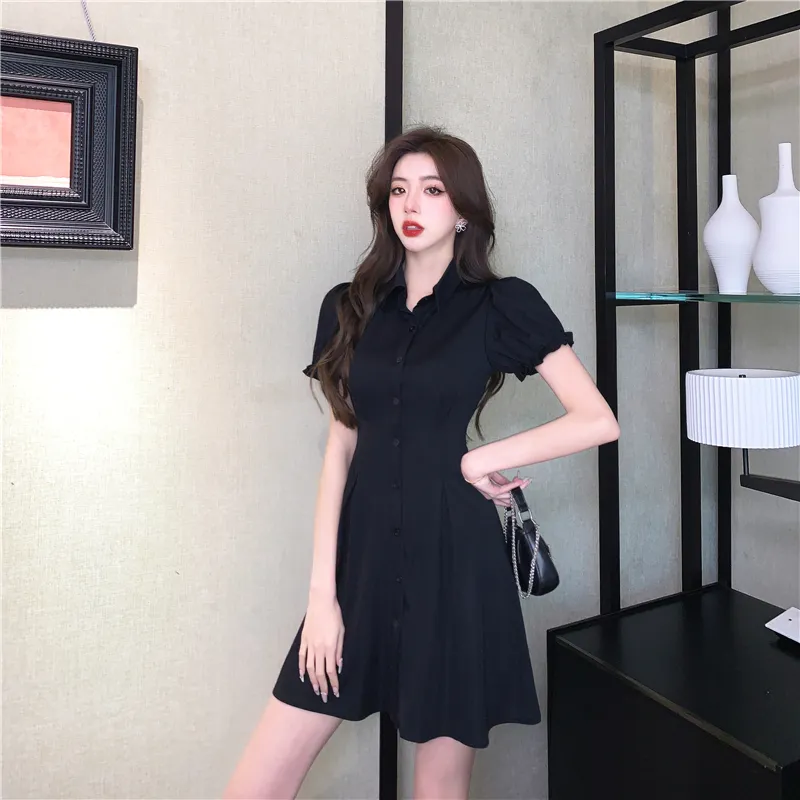 Si Bei'er Short Sleeved Dress Women's-1
