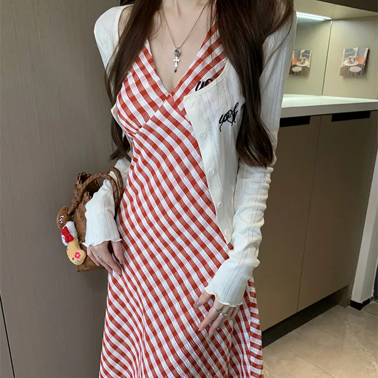 Si Bei'er Two Piece Skirt Sets Women's-2