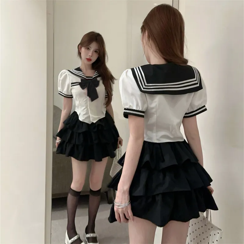 Si Bei'er Skirt Set Women's Image Color-5