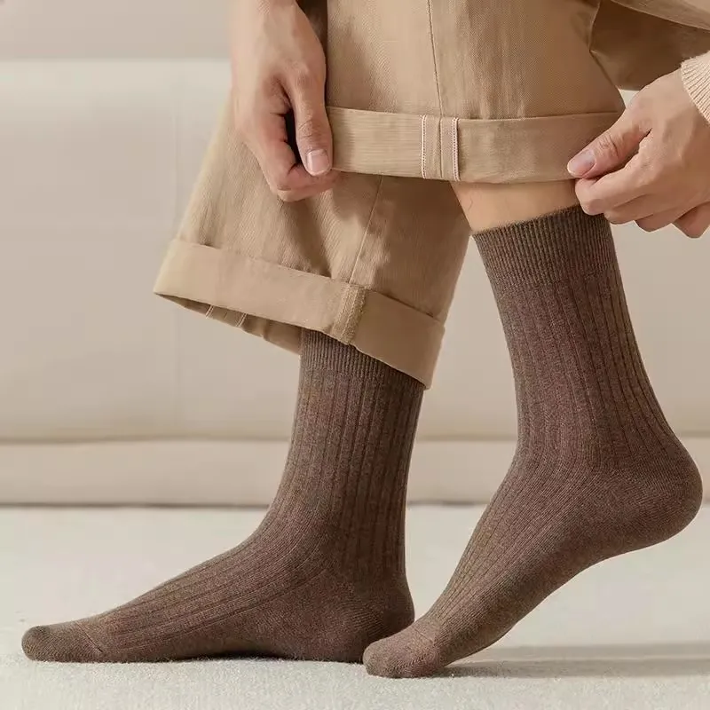 FIRS Mid Calf Socks Men's Shopping Bag 4 Pack-39