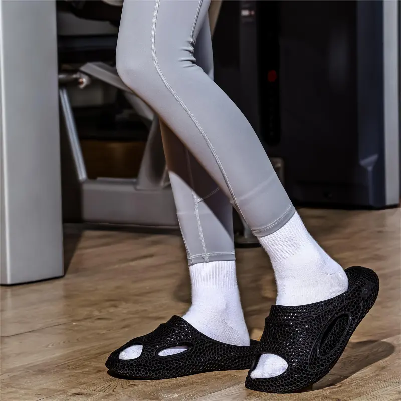 R CIYUAN Cut Out Quiet, Slip Resistant, Quick Dry, Antibacterial Slide Slippers Unisex-6