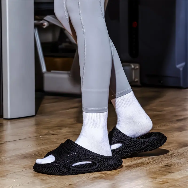 R CIYUAN Cut Out Quiet, Slip Resistant, Quick Dry, Antibacterial Slide Slippers Unisex-5