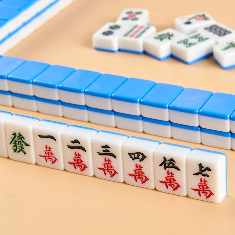 Lezhi By Me Mini Mahjong Tiles Travel Portable MINI Cute Hand Crafted Small Size Board Games-3