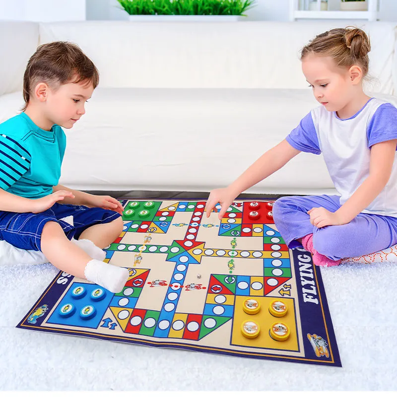 Lezhi By Me Large Size Carpet Educational Flying Chess Portable Magnetic Board Games-2