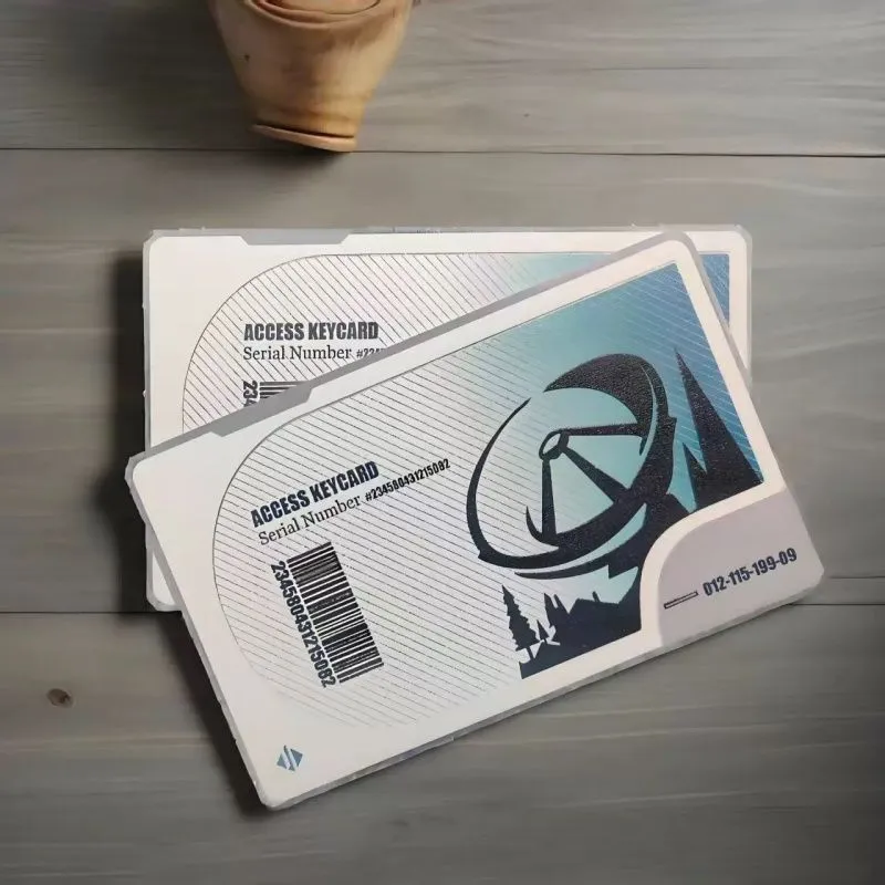 Lezhi By Me Delta Force, White Khaki PVC Game Launch Card/CEO NFC Card Accessories 1 Pc-2