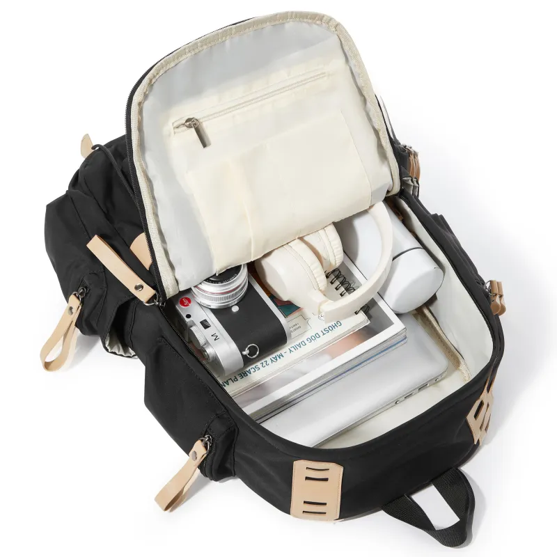 RIOREX Canvas Backpack Laptop Bag Unisex Multicolor-5