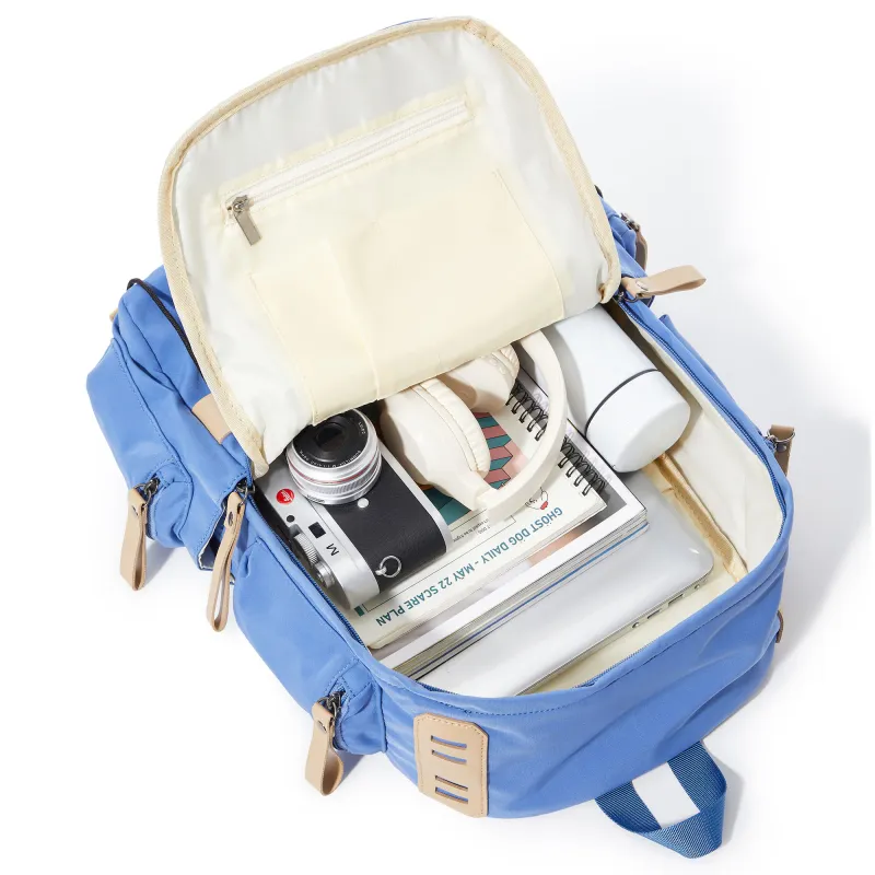 RIOREX Canvas Backpack Laptop Bag Unisex Multicolor-26