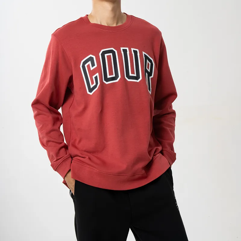 COURTMAN Sweatshirts Unisex Brick Red-2