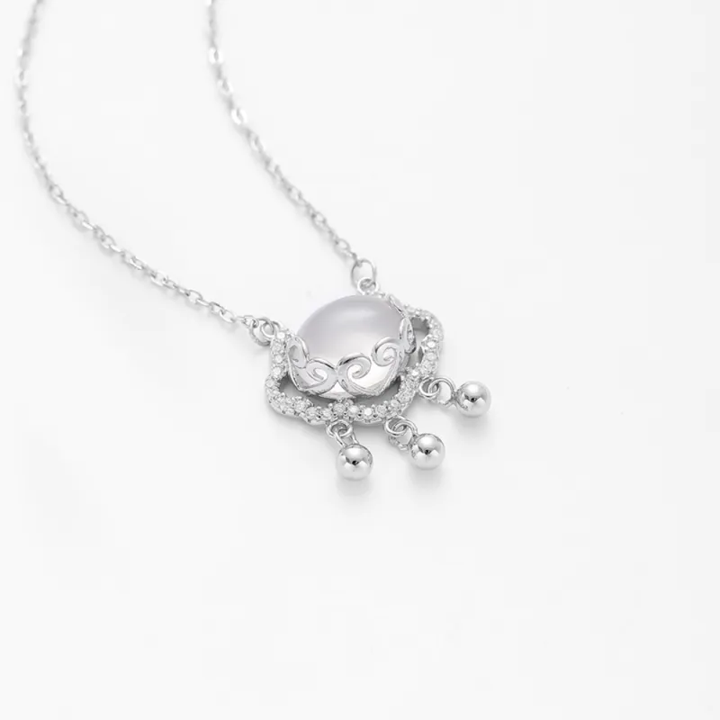 Fortune Gold Chalcedony Necklaces Women's-2