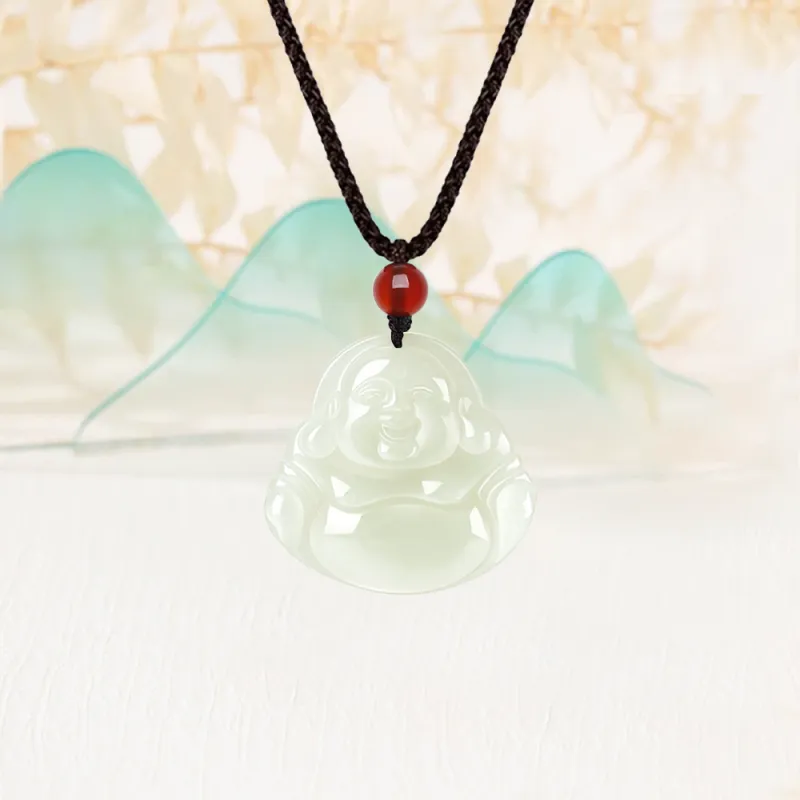 Fortune Gold Tianshan Jade Necklaces Unisex-3