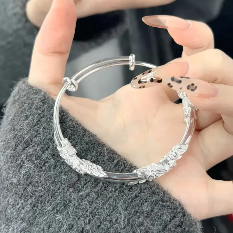 Fortune Gold Year Of The Snake Box Bangles Women's-3