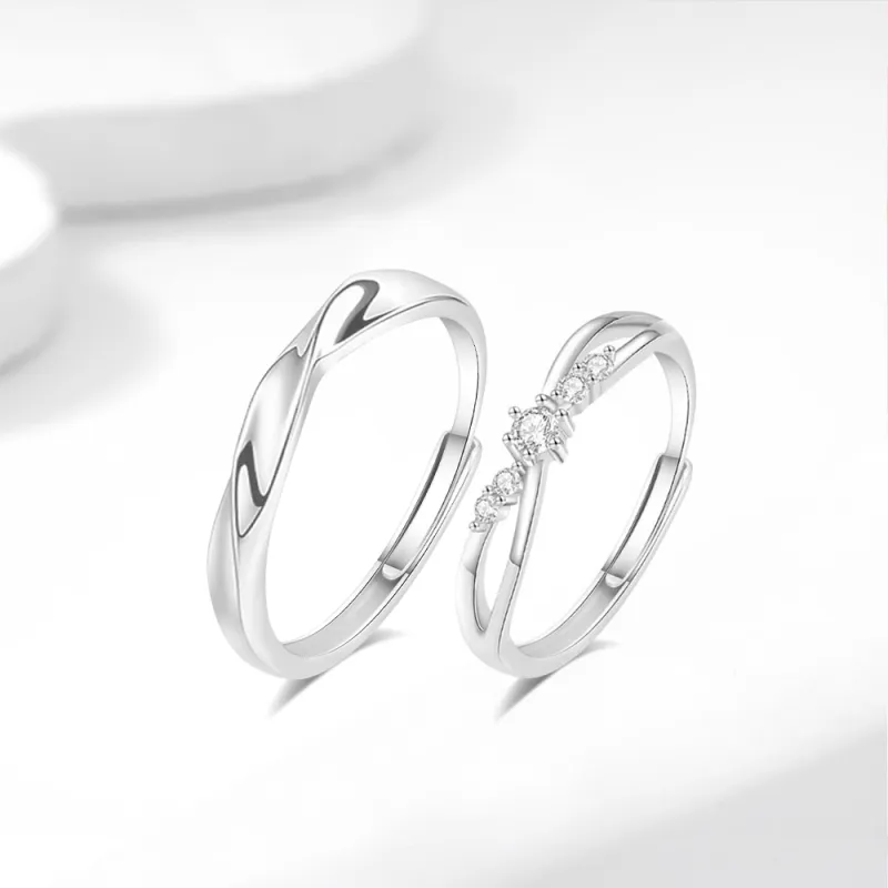 Fortune Gold S999 Fine Silver Rings Unisex-9