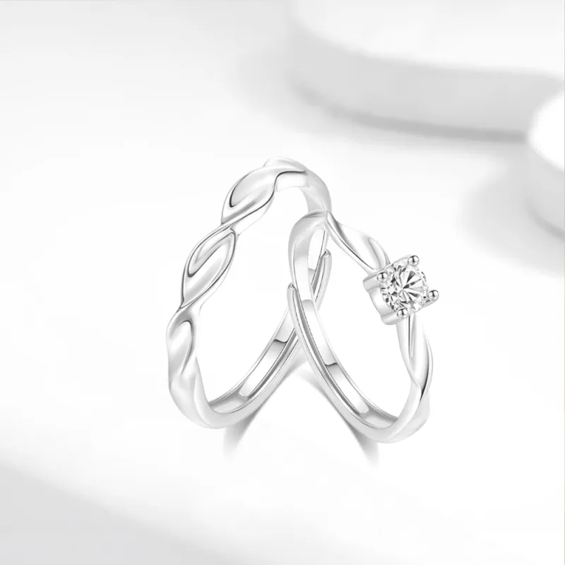 Fortune Gold Sterling Silver Rings Unisex-7