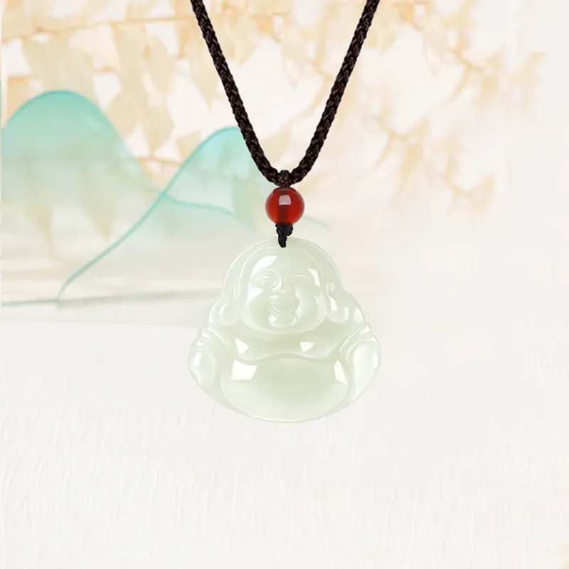 Fortune Gold Tianshan Jade Necklaces Unisex-2