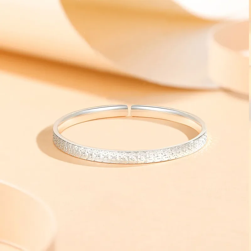 Fortune Gold 999 Fine Silver Bangles Unisex-7