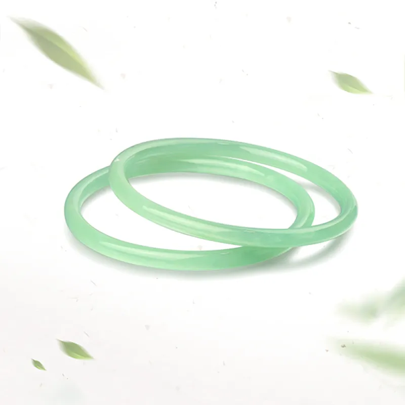 Fortune Gold Colored Glaze Bangles Women's-1