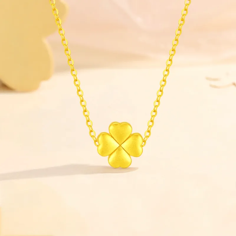 Fortune Gold Jewelry Box Necklace Women's-5