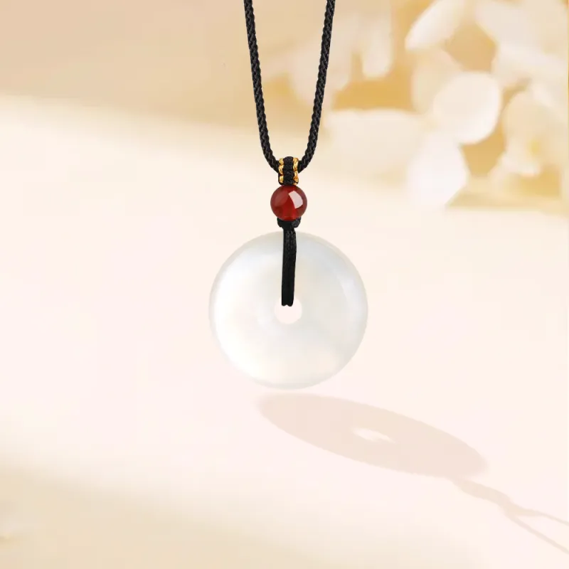 Fortune Gold Chalcedony Necklaces Unisex-2