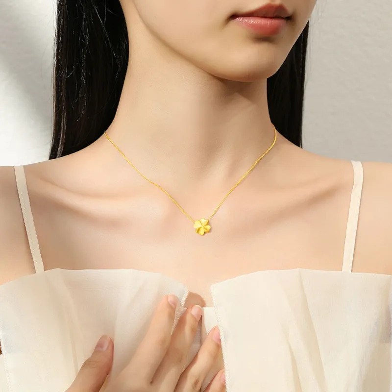 Fortune Gold Jewelry Box Necklace Women's-4