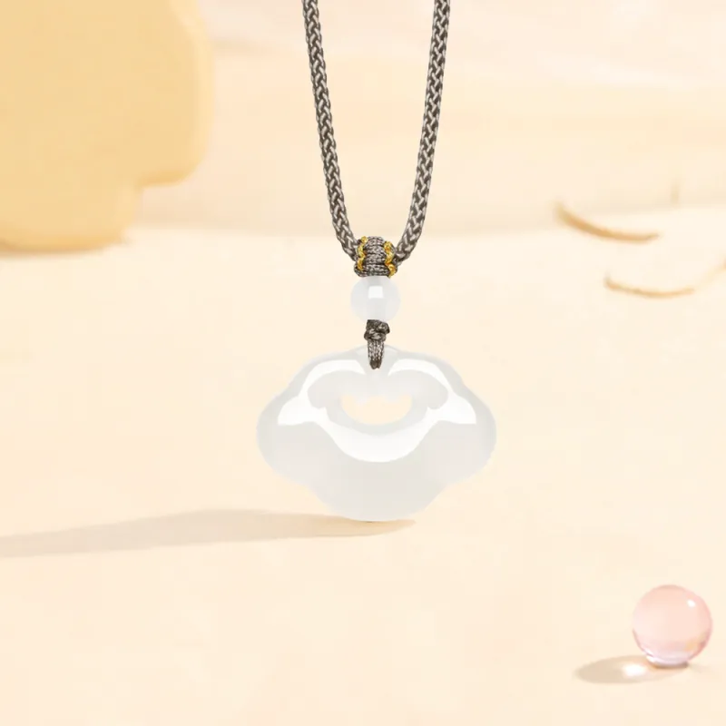 Fortune Gold Chalcedony Necklaces Unisex-2