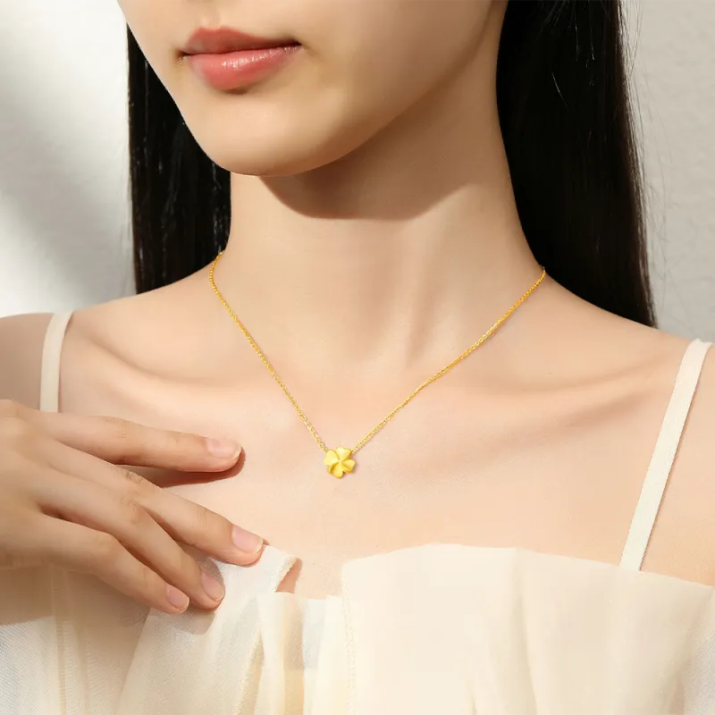Fortune Gold Jewelry Box Necklace Women's-5