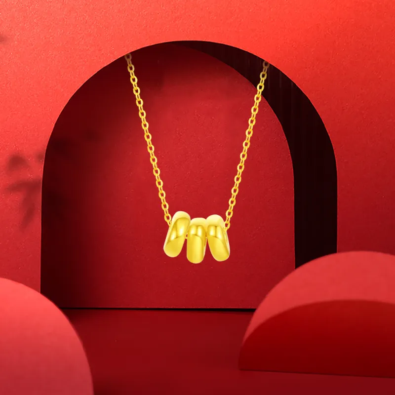 Fortune Gold Box Necklaces Unisex-7