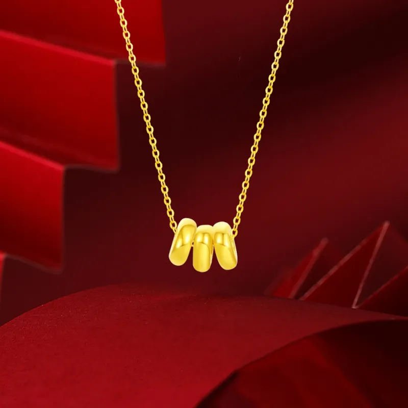 Fortune Gold Box Necklaces Unisex-9