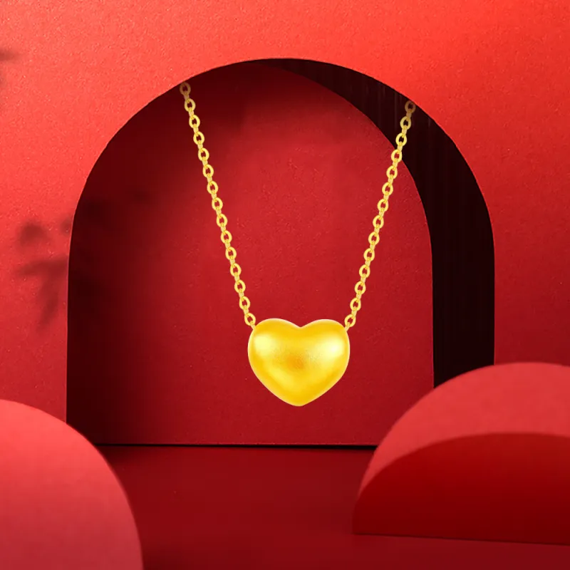 Fortune Gold Jewelry Mom Box Necklace Women's-16