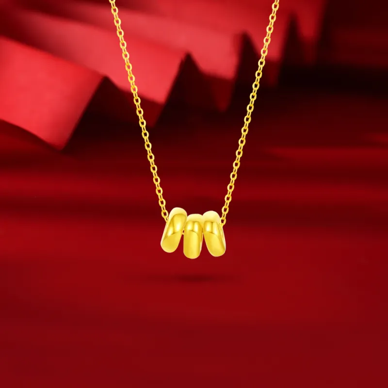 Fortune Gold Box Necklaces Unisex-8