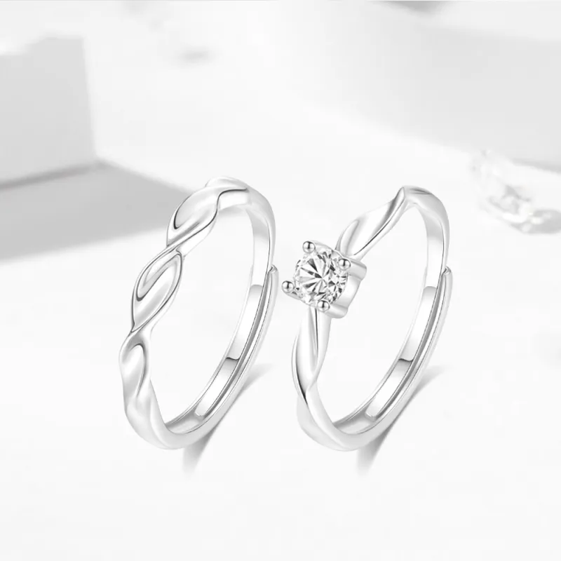 Fortune Gold Sterling Silver Rings Unisex-4