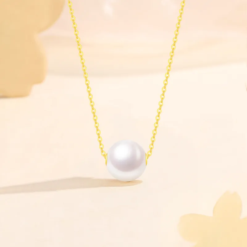 Fortune Gold Pearl Necklaces Unisex-4