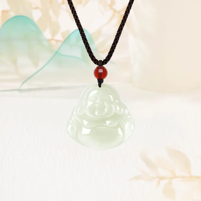 Fortune Gold Tianshan Jade Necklaces Unisex-1