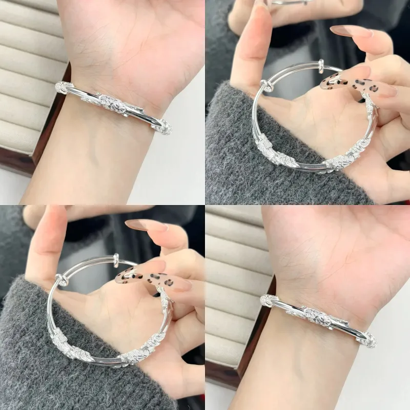 Fortune Gold Year Of The Snake Box Bangles Women's-1