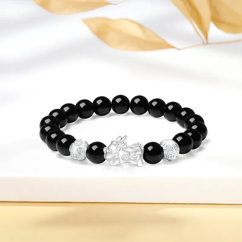 Fortune Gold Agate Jade Bracelets Unisex-3