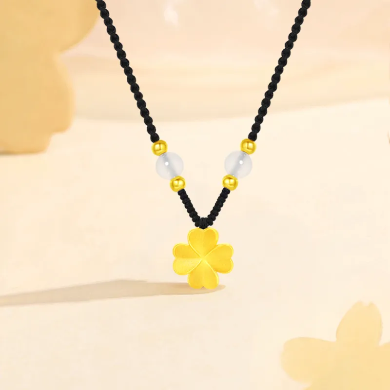 Fortune Gold Box Necklaces Unisex-3