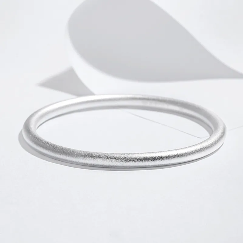 Fortune Gold 999 Fine Silver Bangles Women's-5