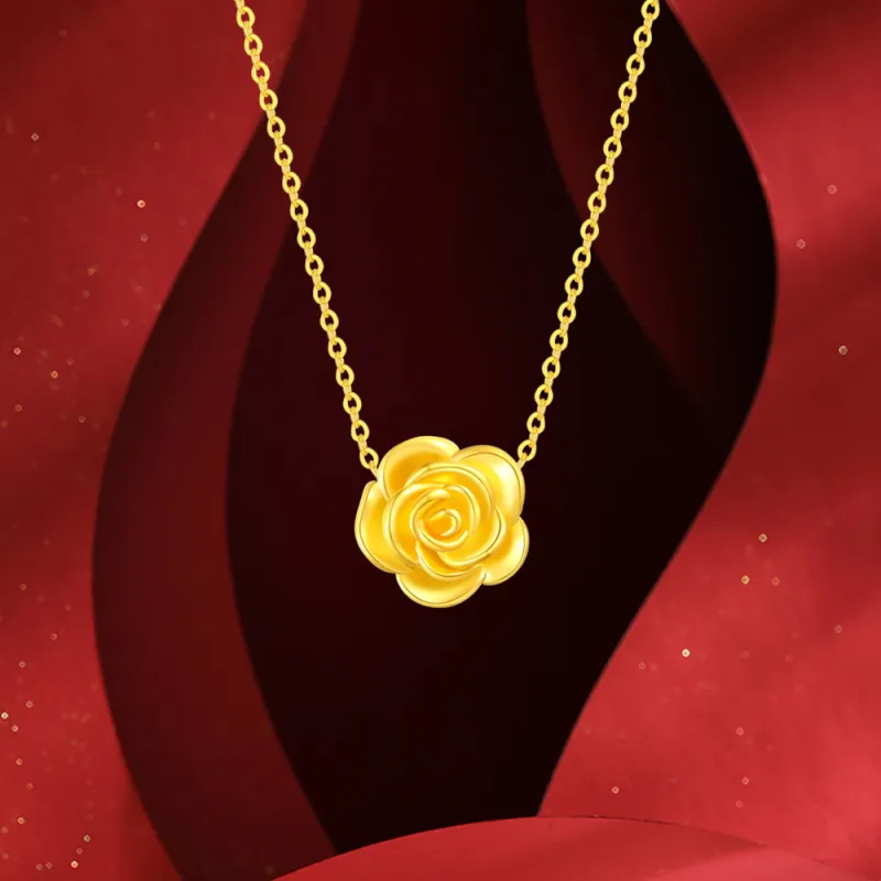 Fortune Gold Jewelry Mom Box Necklace Women's-8