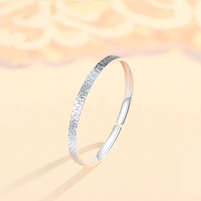 Fortune Gold 999 Fine Silver Bangles Unisex-5