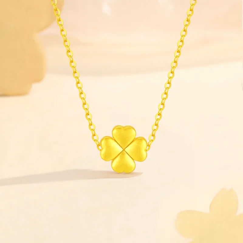 Fortune Gold Jewelry Box Necklace Women's-3