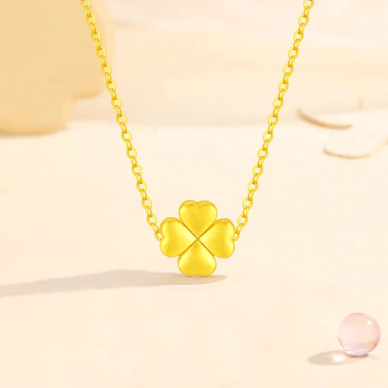 Fortune Gold Jewelry Box Necklace Women's-4