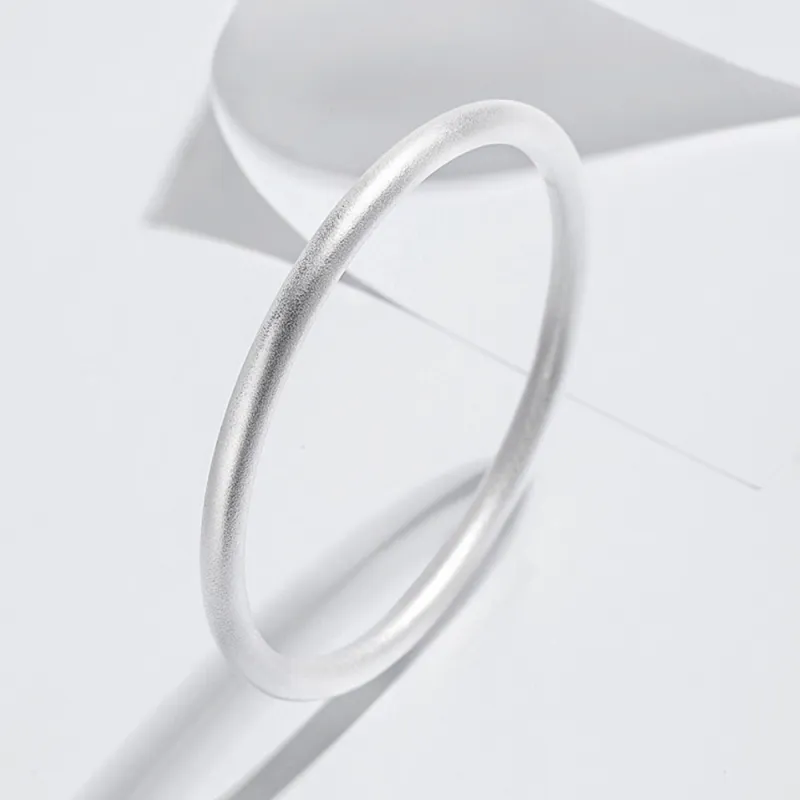 Fortune Gold 999 Fine Silver Bangles Women's-4
