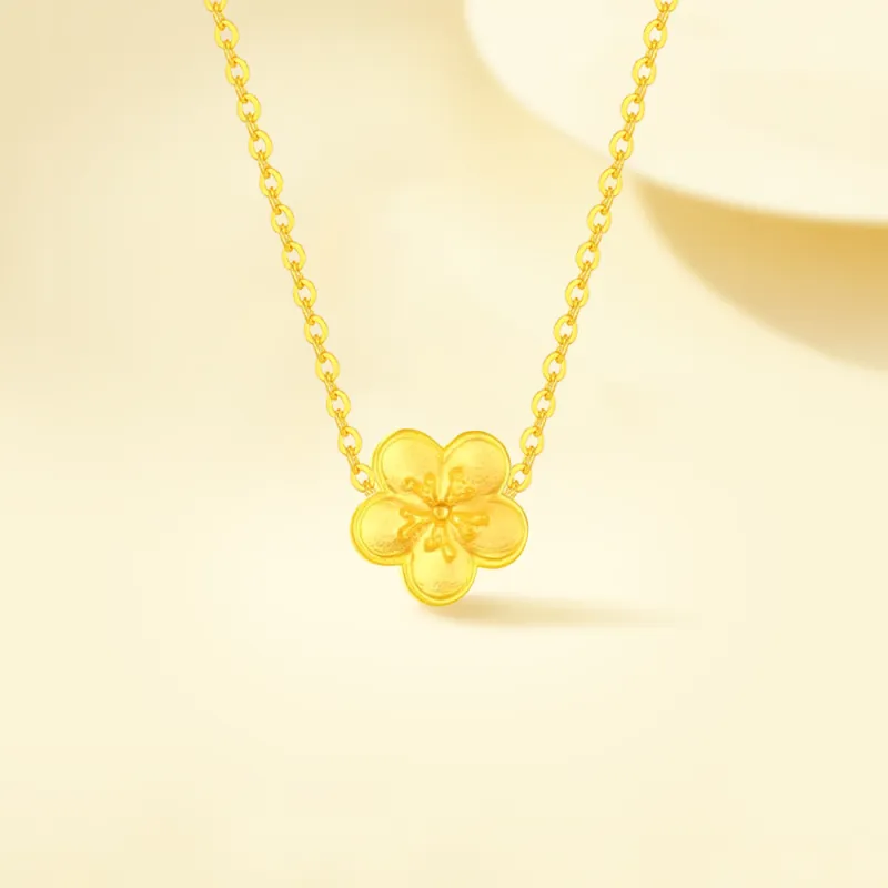 Fortune Gold Jewelry Mom Box Necklace Women's-3